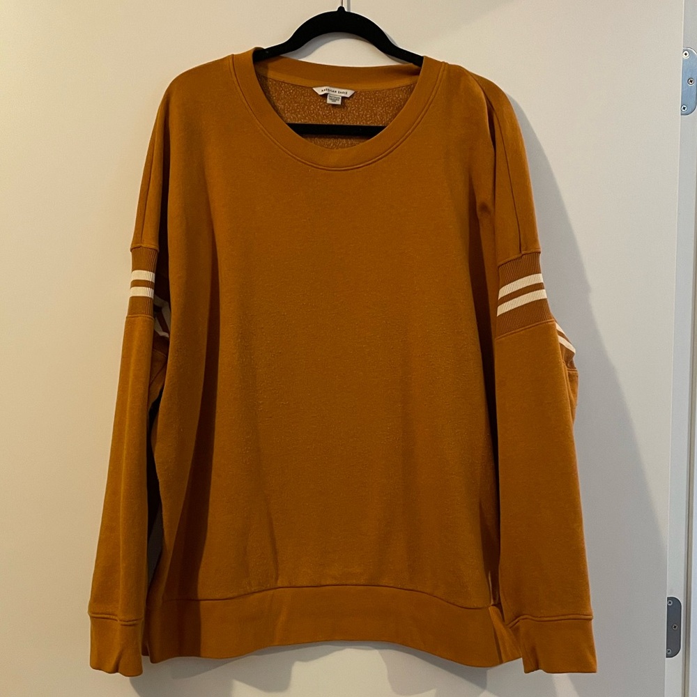 Burnt Orange American Eagle crewneck sweatshirt in XXL.